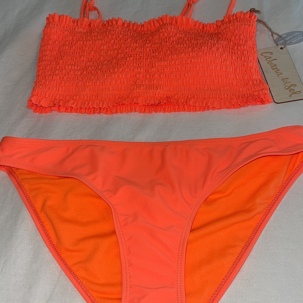 Neon orange bikini - Picture 3 of 7